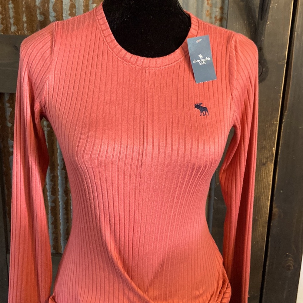 Abercrombie Kids long sleeve ribbed shirt sz 15/16